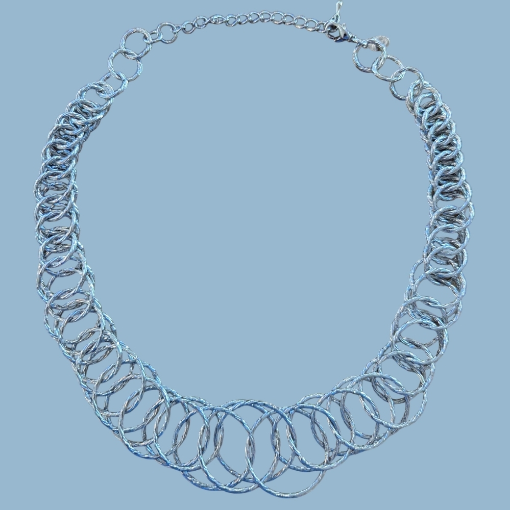 Silver Toned  Chain Necklace